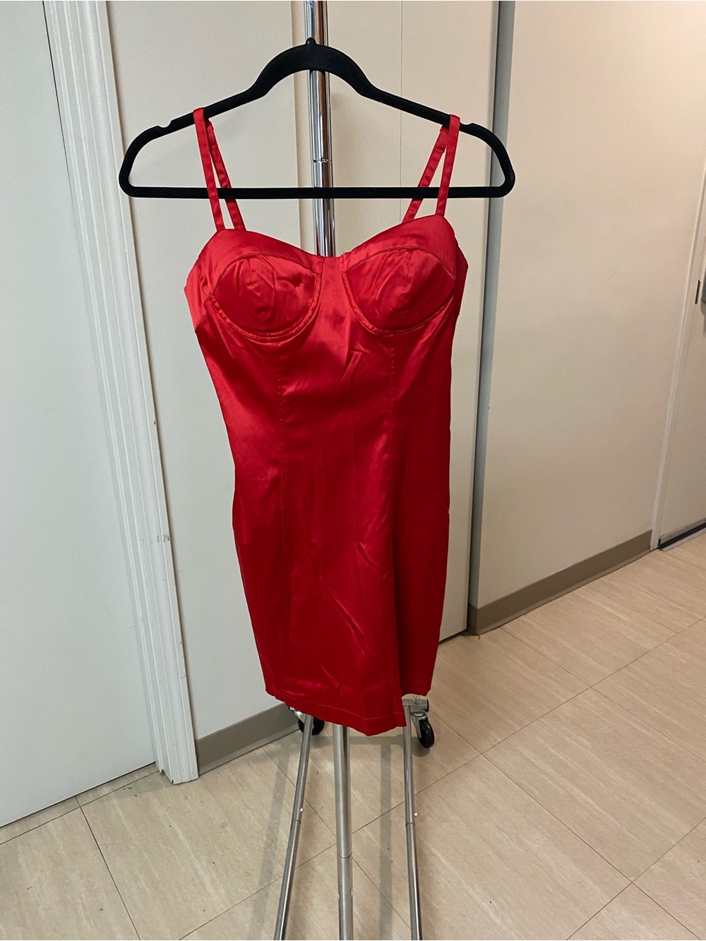 Forever 21 Red Satin Slip Dress